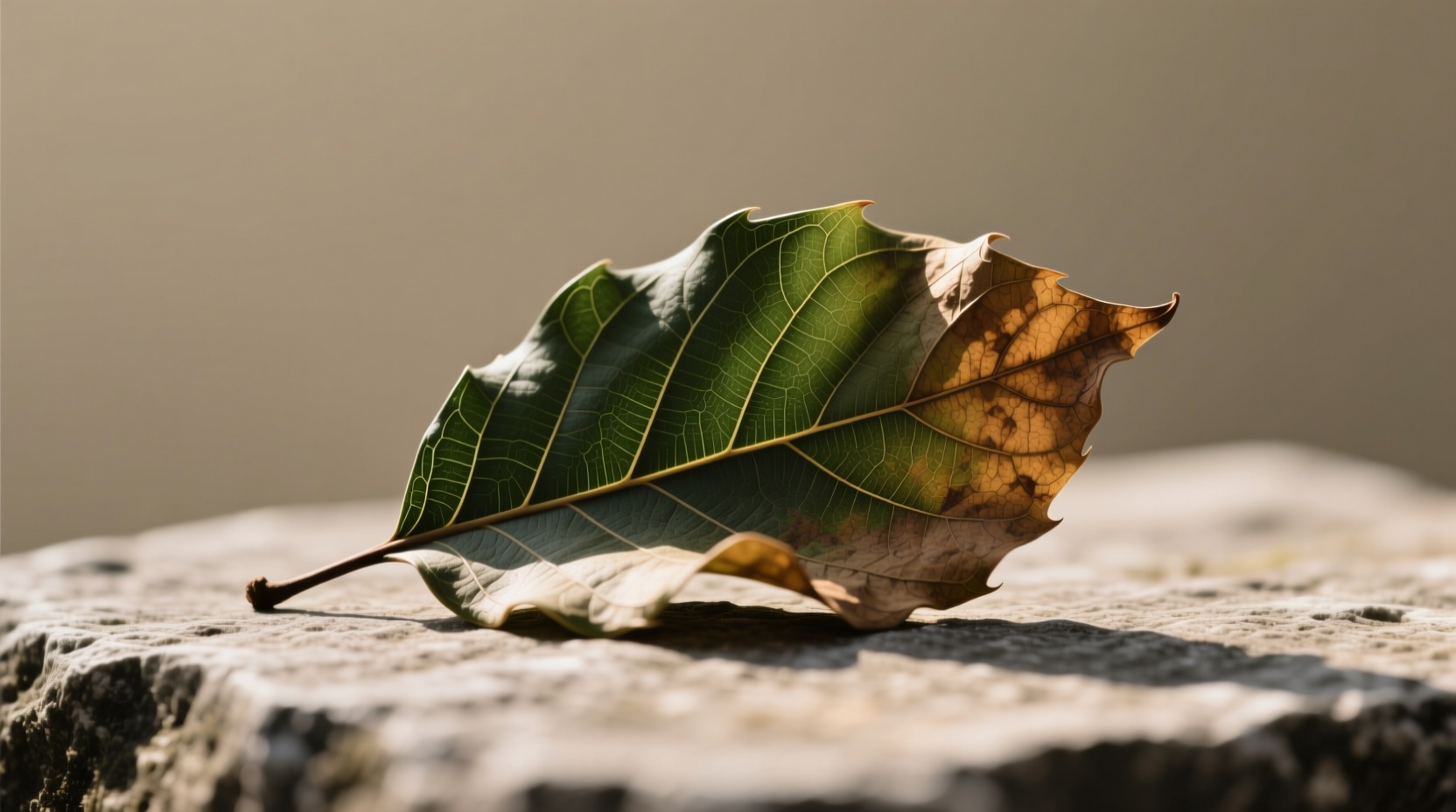 Gotowy kompost z liści orzecha na rabacie Ciemnobrązowy gotowy kompost z liści orzecha rozsypany na rabacie